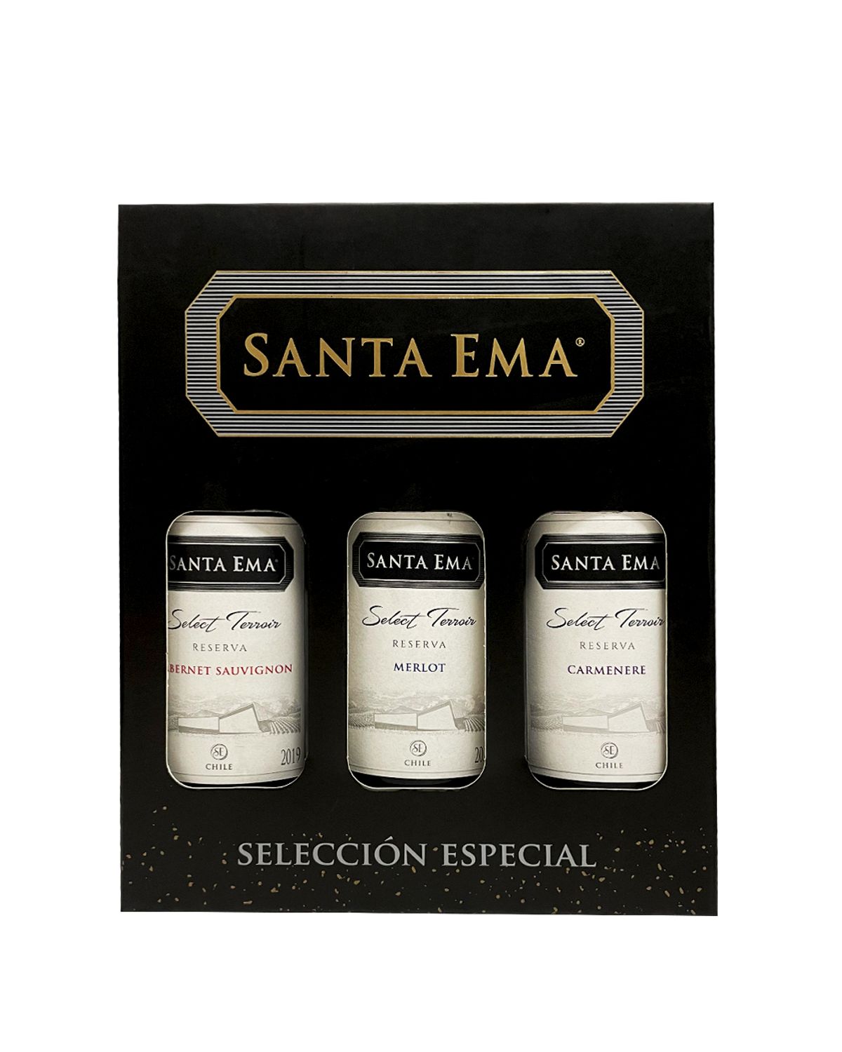 SANTA EMA PACK 3 VINOS RESERVA 375CC