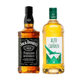 1 WHISKY JACK DANIEL'S 750CC + 1 PISCO ALTO DEL CARMEN 35º 1L