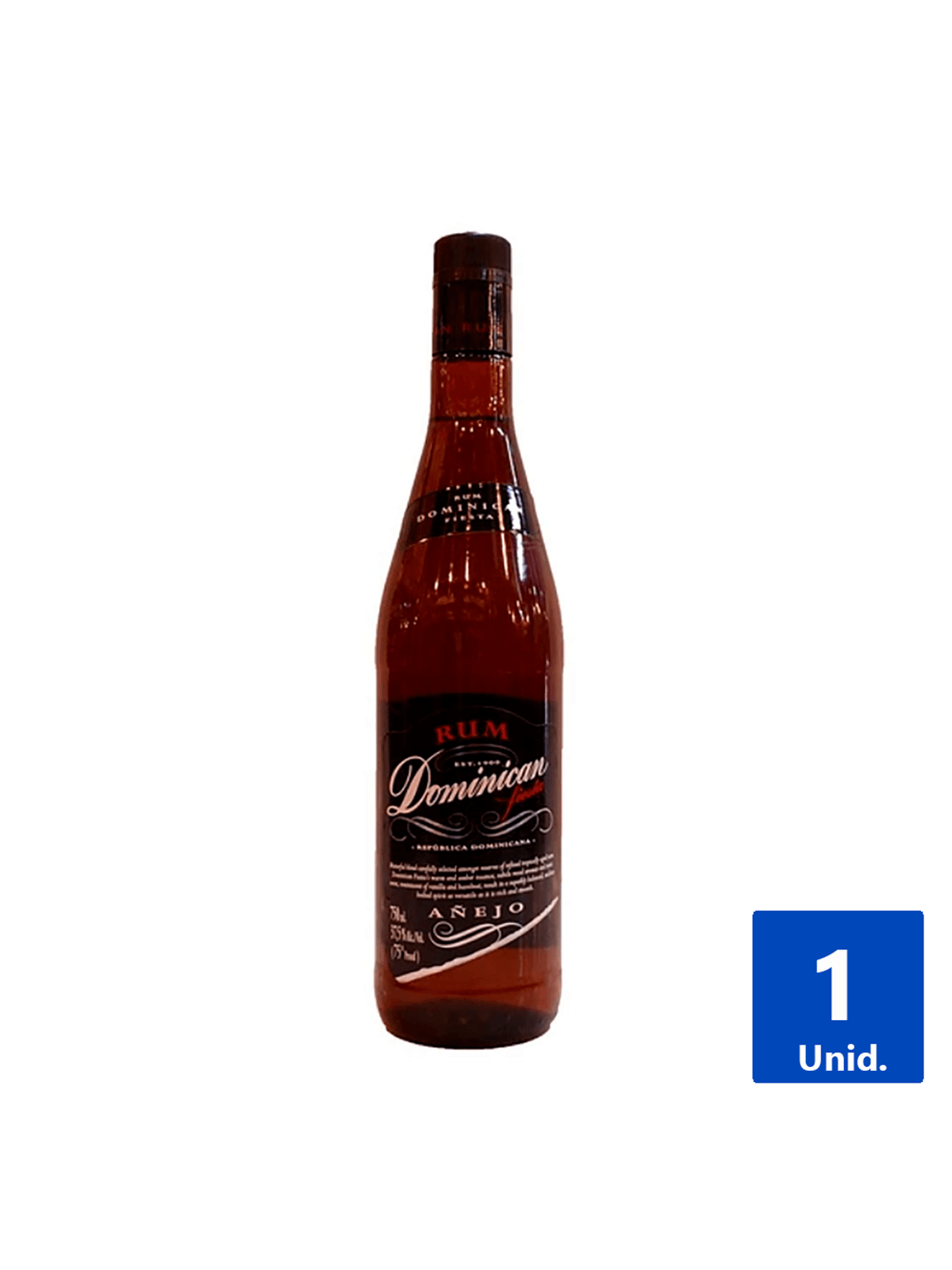 RON FIESTA AÑEJO 37,5° 750 ML