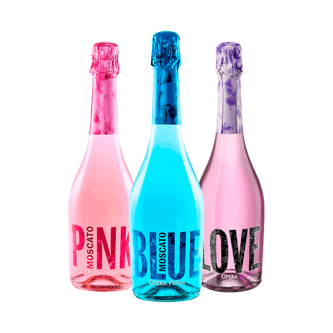 1 OPERA PRIMA PINK + 1 OPERA PRIMA BLUE + 1 OPERA PRIMA LOVE 750CC