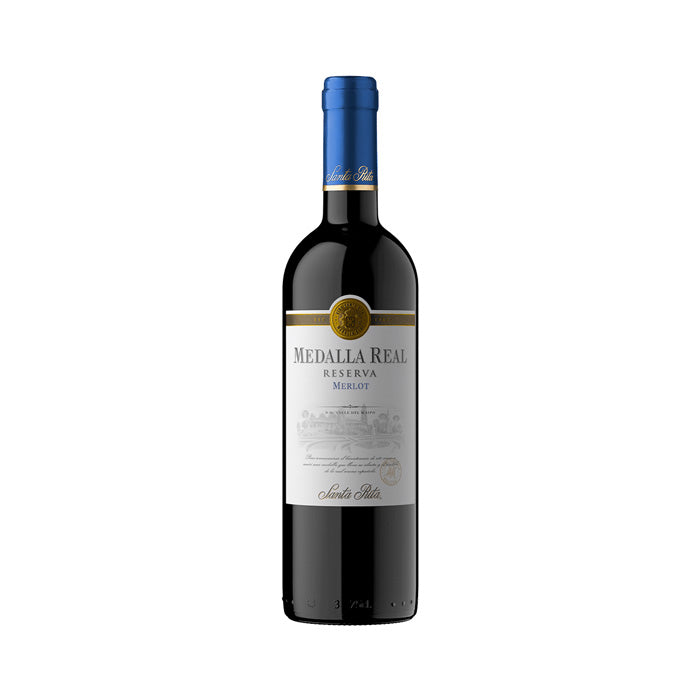 VINO MEDALLA REAL RESERVA MERLOT 750CC