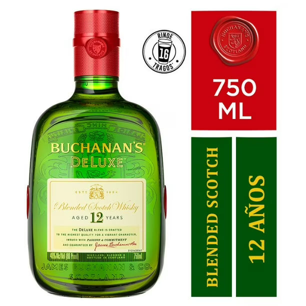 WHISKY BUCHANAN'S DE LUXE 750CC
