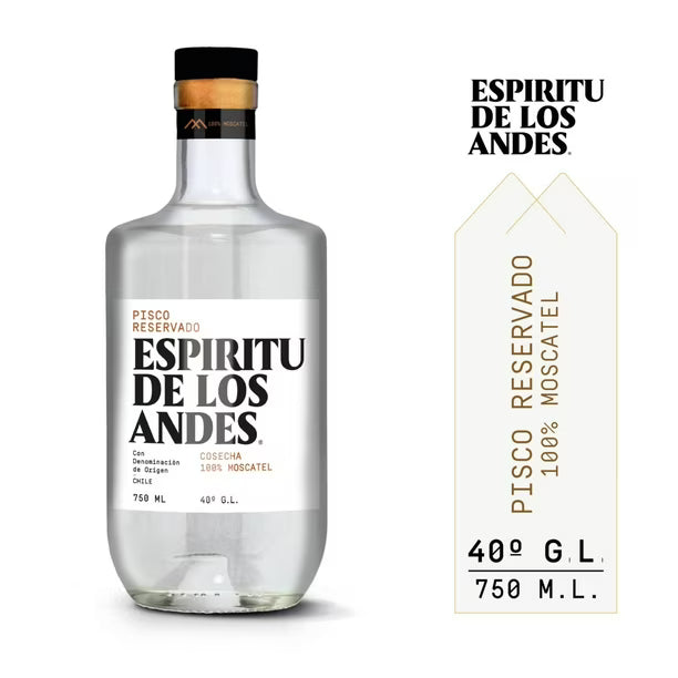 PISCO ESPÍRITU DE LOS ANDES 750CC