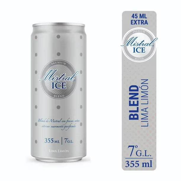 PISCO MISTRAL ICE LATA 355CC 24 UNIDADES