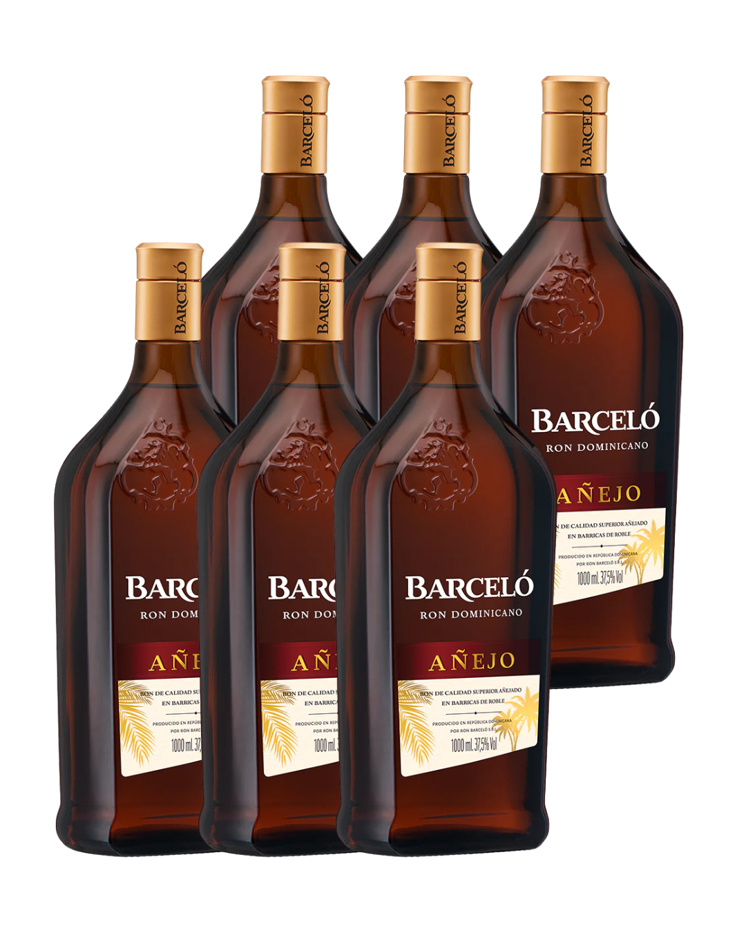 RON BARCELO AÑEJO 1000CC X 6