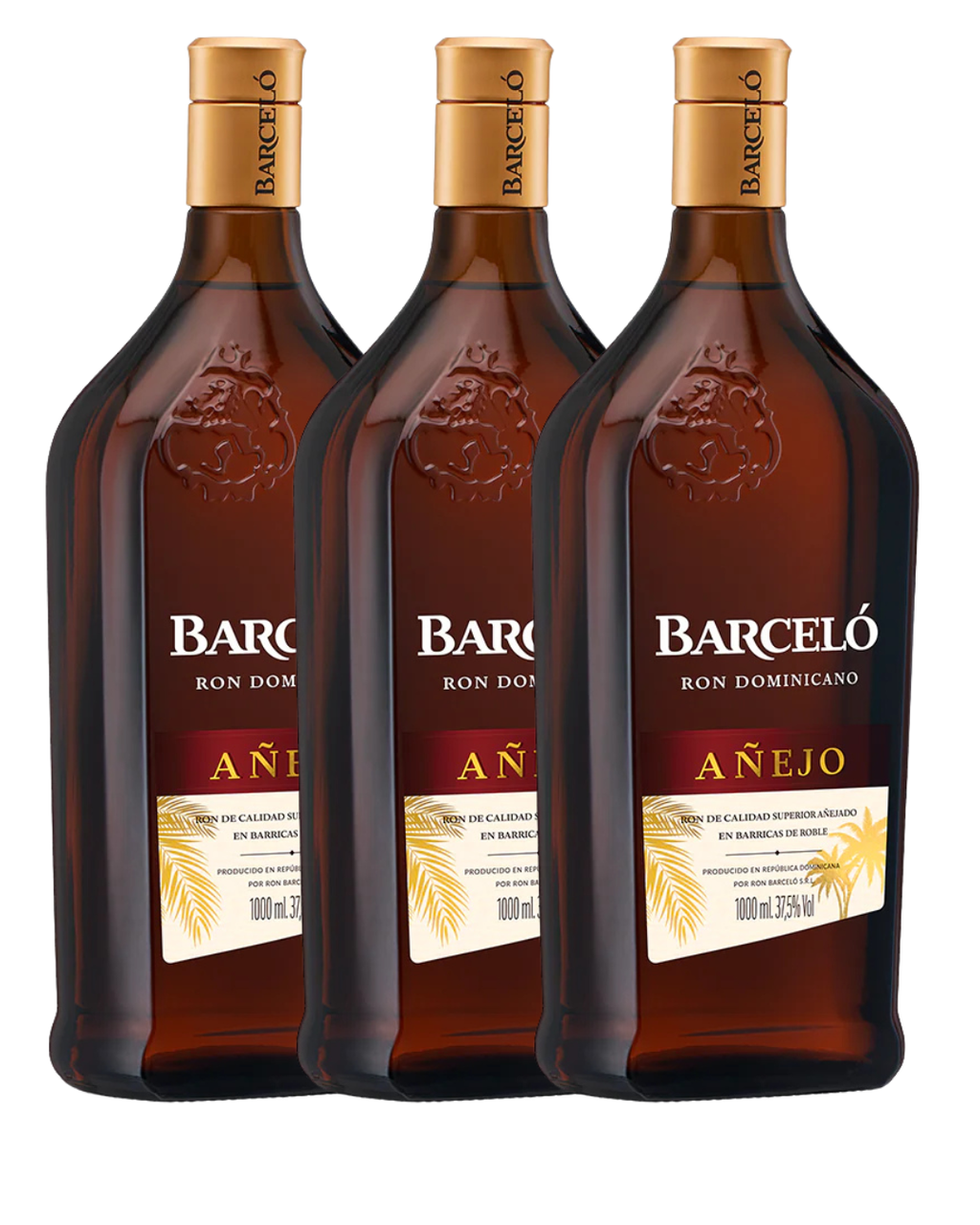 RON BARCELO AÑEJO 1000CC X 3