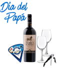 Vino Toro de Piedra Gran Reserva Carmenere 750cc + 2 Copas de Vino + Descorchador de dos Tiempos + Maridaje de Queso