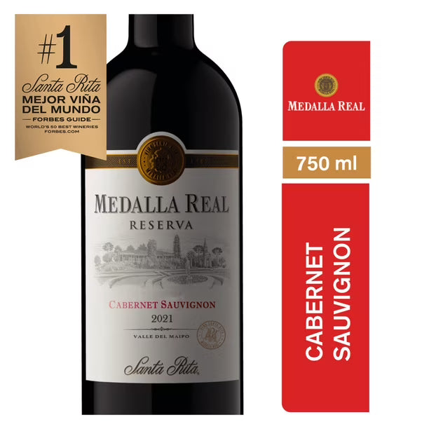VINO MEDALLA REAL RESERVA CABERNET SAUVIGNON 750CC